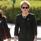 Former U.S. Ambassador to Ukraine Marie Yovanovitch (center) arrives at the U.S. Capitol Oct. 11, 2019, in Washington, D.C. Yovanovitch was invited to testify behind closed doors to the House Intelligence, Foreign Affairs and Oversight committees as part of the ongoing impeachment investigation against Donald Trump.